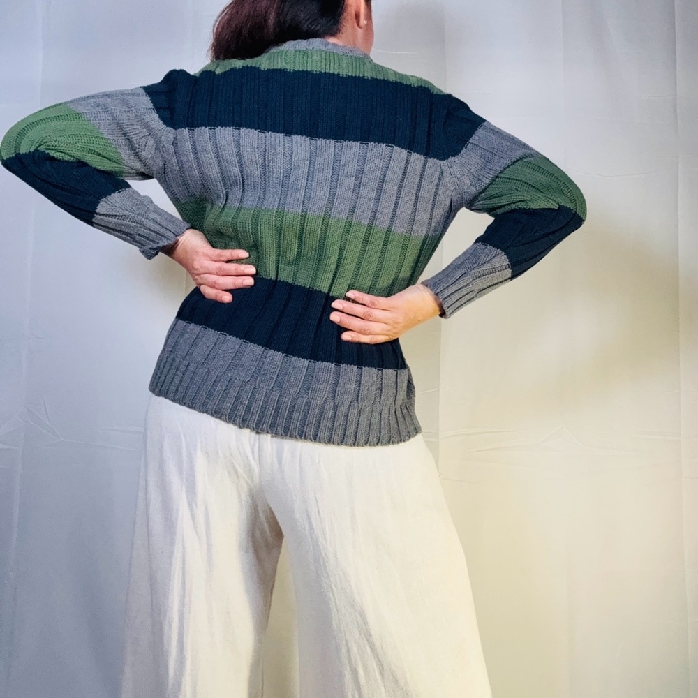 The Children's Place Navy and Olive Crewneck Sweater - Picture 5 of 8